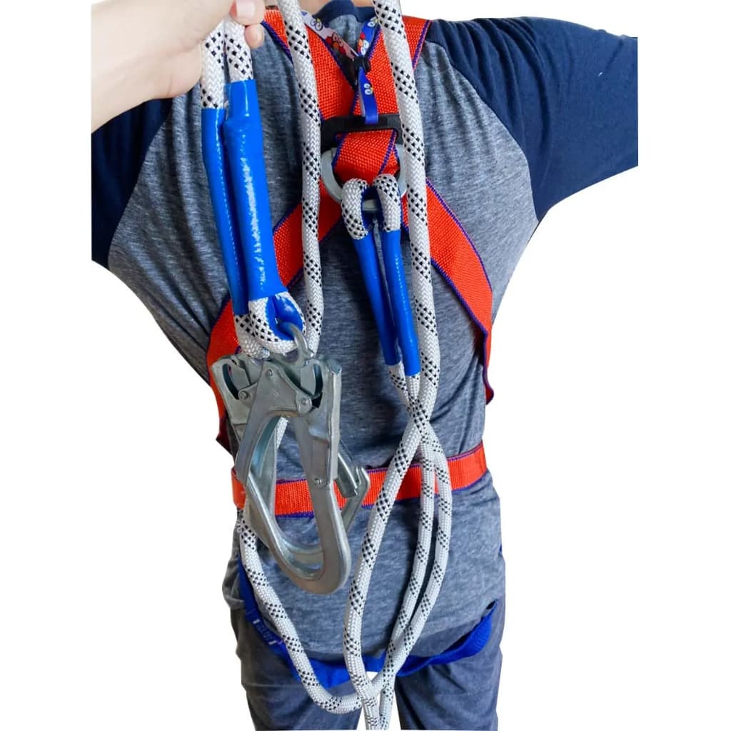 HB รับน้ำหนักได้มากถึง1200kg Safety Belt เข็มขัดกันตก เข็มขัดเซฟตี้ เซฟตี้เบลท์ พร้อมเชือกเซฟตี้ เซตตี้ตะขอคู่ รูปที่ 3