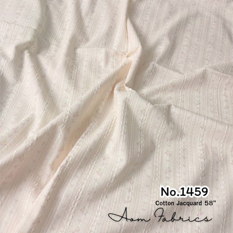Aom Fabricsคอตตอน แจ็คการ์ด คอตตอน100% ทอเสริมเทคเจอร์ปุยปุยน่ารักมาก หน้ากว้าง 58 นิ้ว รูปที่ 4