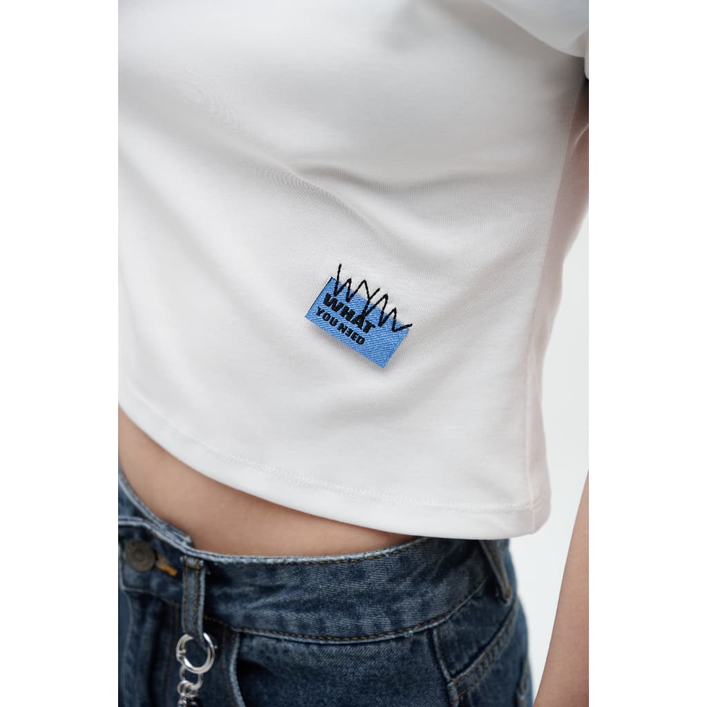 WYN เสื้อยืดแขนสั้นผู้หญิง ทรงสลิม คอกลม YTSZ009 มีให้เลือก 2 สี รูปที่ 3