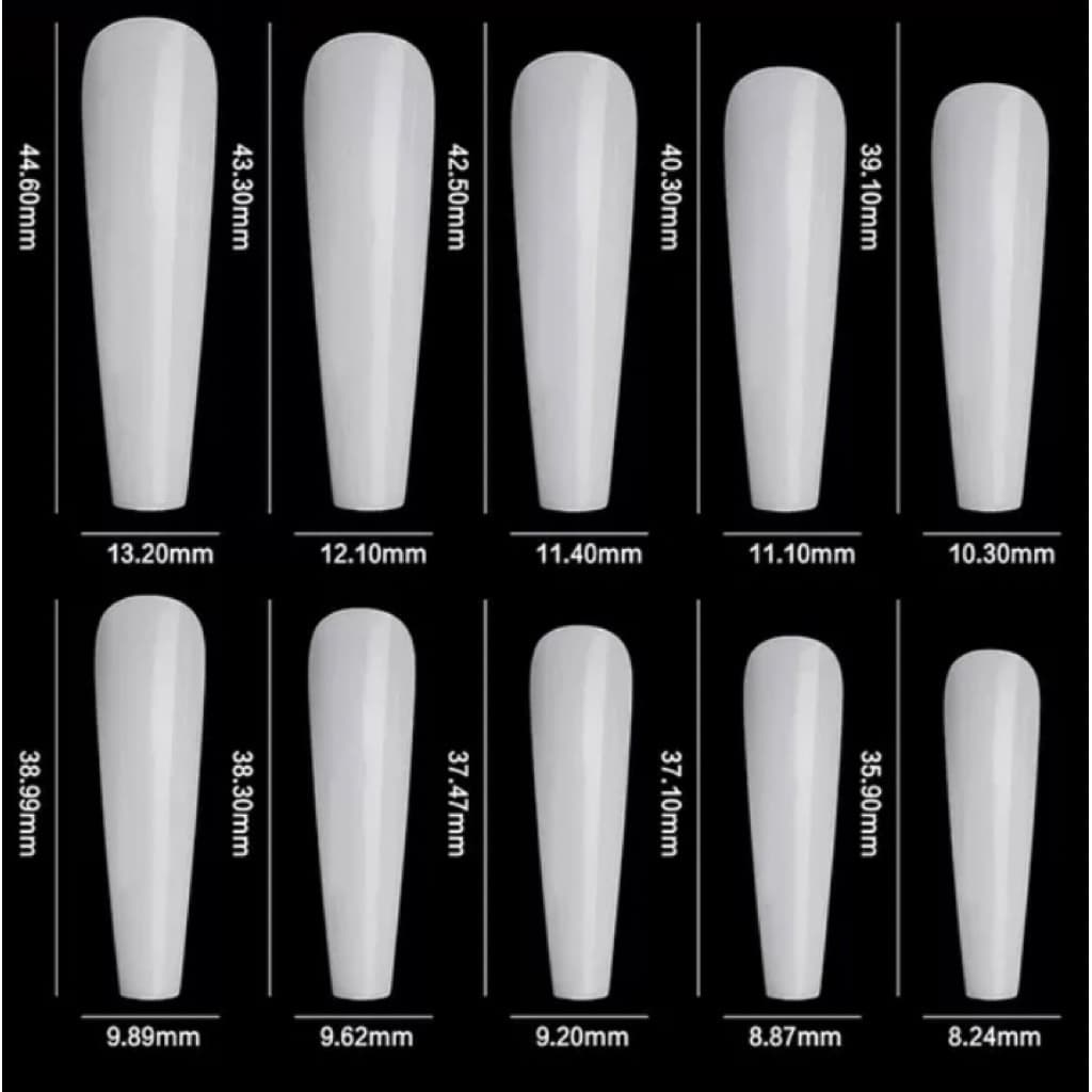 เล็บปลอมextra long ยาวพิเศษ สินค้าพร้อมกาว รูปที่ 2