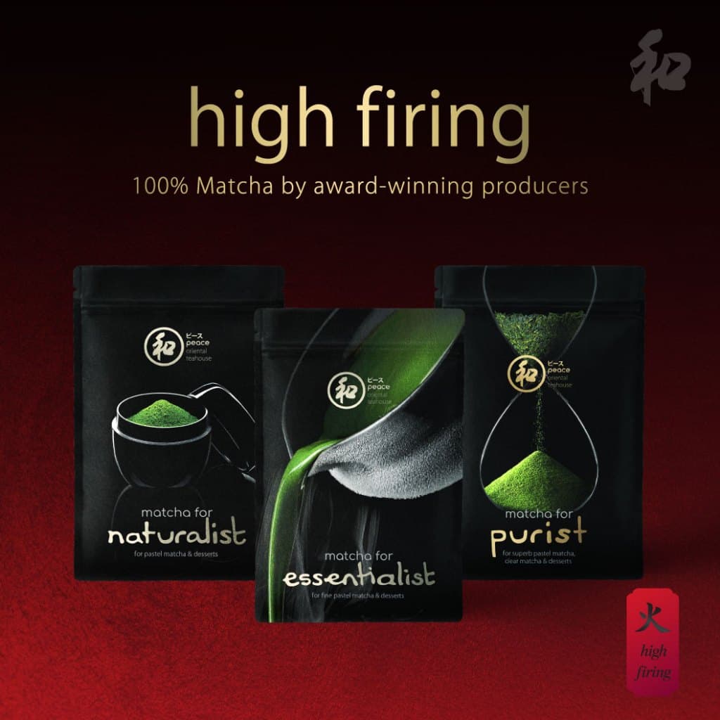 Peace 和 High Firing Matcha 40g (All Grades) | ผงชาเขียวมัทฉะ 100%