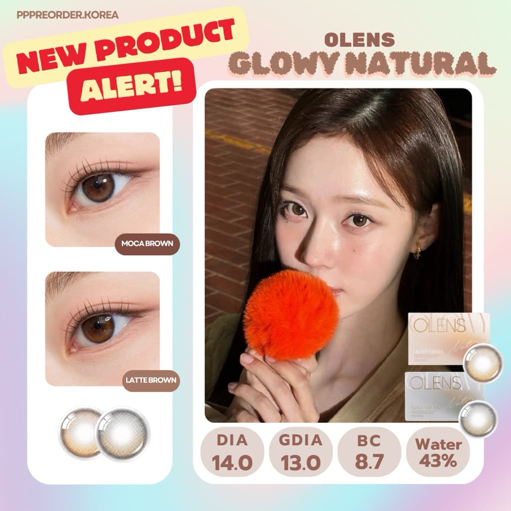 ในไทย Olens Glowy Natural คอนแทคเลนส์รายเดือนสีละมุนมากก ตาใสแบบน้ำเชื่อมลูกคุณหนู ธรรมชาติขนาดพอดีตาไม่โป๊ะ รูปที่ 1