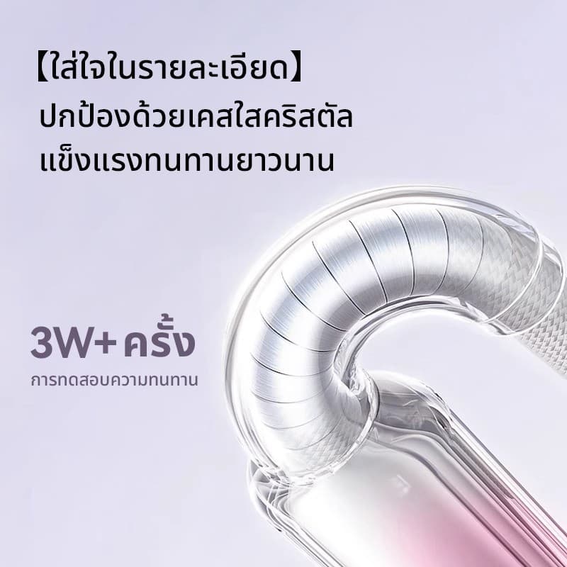 ชาร์จไว PD 30W สายชาร์จ สีพาสเทล สายชาต หัวชาร์จ Fast Charge การรับประกัน 1 ปี รูปที่ 7