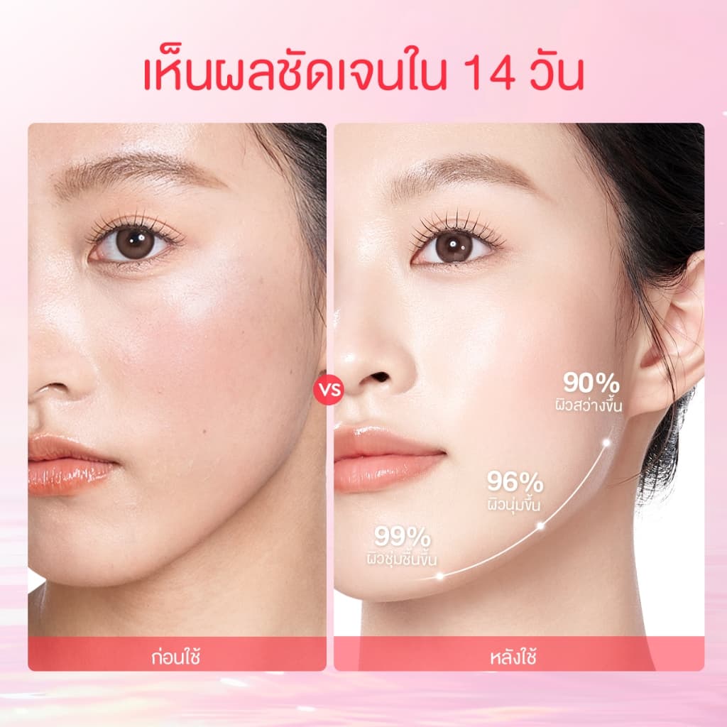 Glad2Glow รีเซ็ตให้ผิวดูเด็กอย่างอ่อนโยน Milk Niacinamide Brightening Serum เซรั่ม เซรั่มบํารุงผิวหน้า เซรั่มน้ำนม รูปที่ 2