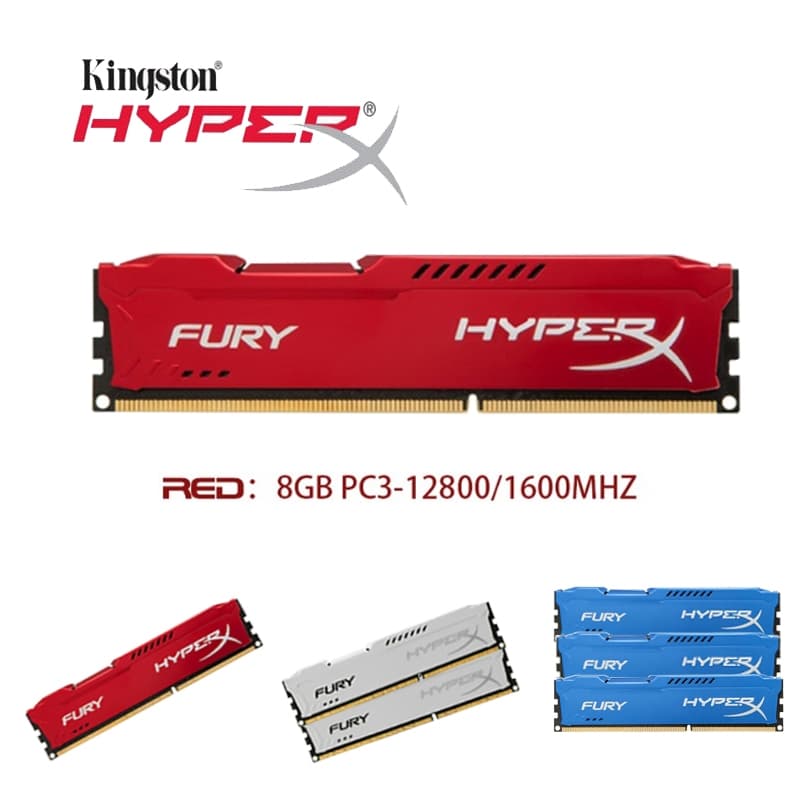 Hyperx Fury DDR3 RAM 4GB 8GB แรม 1600Mhz 1866Mhz DIMM 240Pin 1.5V หน่วยความจำเดสก์ ประกัน 1 ปี รูปที่ 7