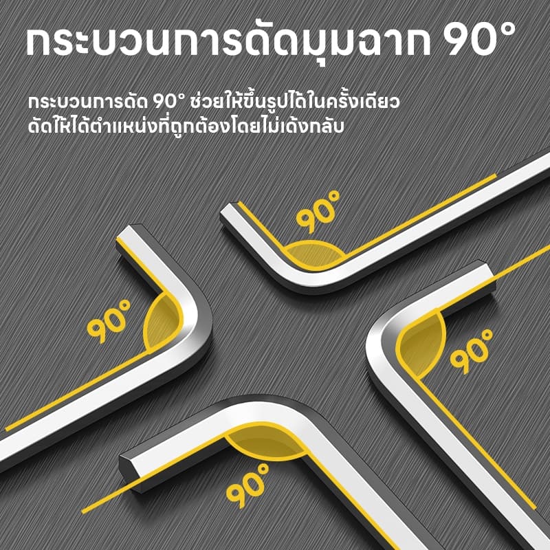 ชุดประแจแอล 9ชิ้น ประแจ หกเหลี่ยม ประแจหกเหลี่ยม CR-V ประแจแอล รูปที่ 2