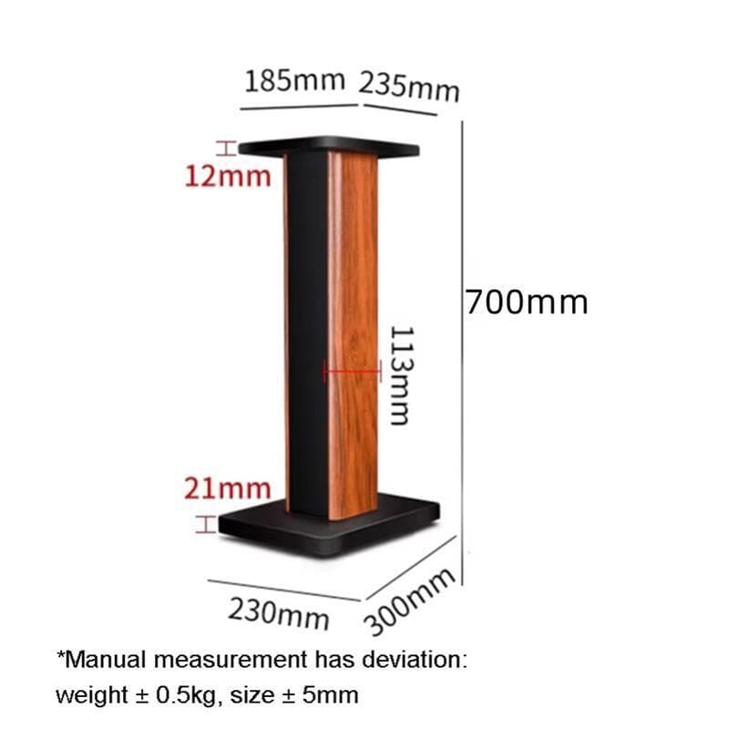 ขาตั้งลำโพง สูง 70 cm ไม้ MDF กรอกทรายได้ ซาวร์วูด speaker stand รูปที่ 2