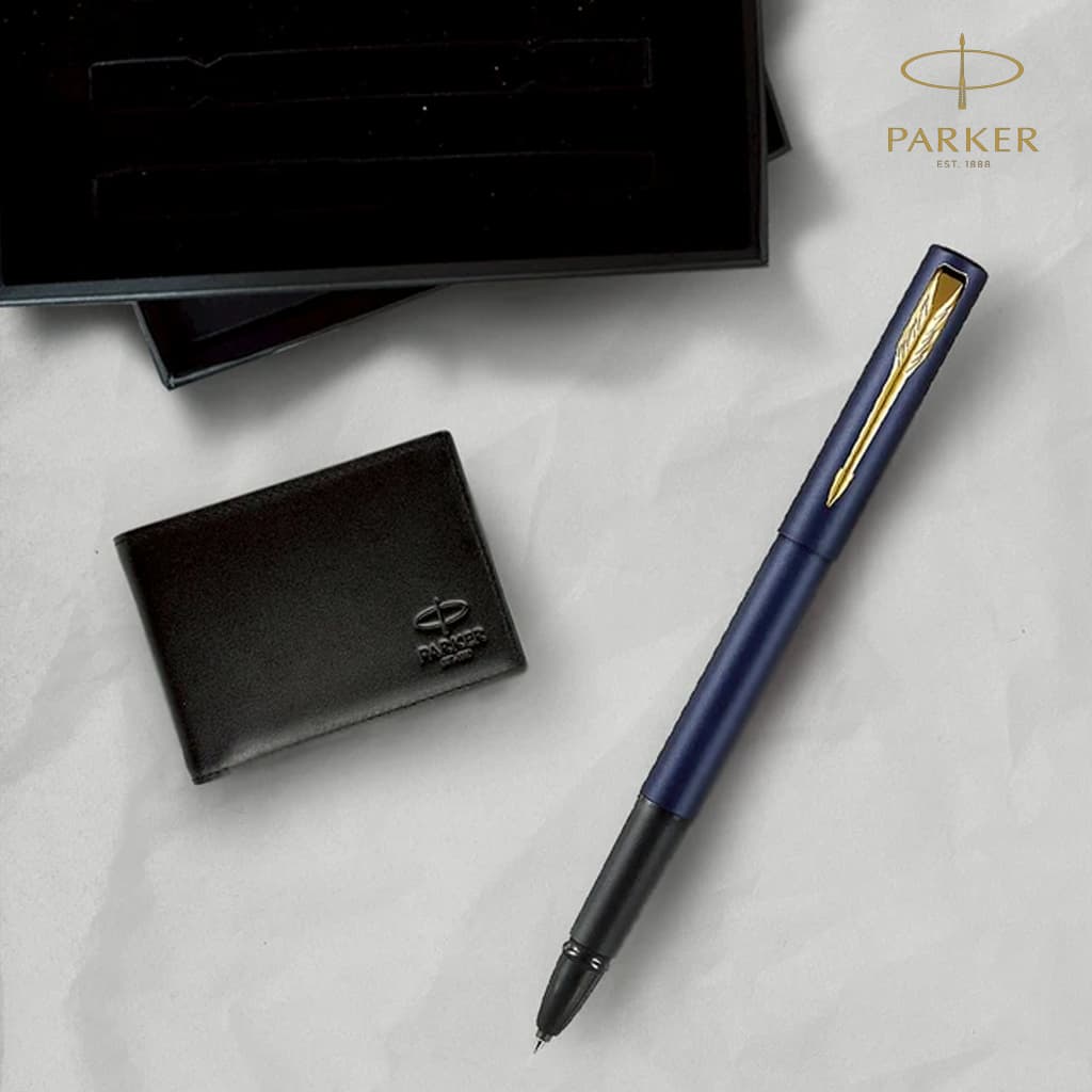 สลักชื่อฟรี Parker Vector XL Premium Rollerball Pen Gold Trims Collection ปากก โรลเลอร์บอลเว็คเตอร์ เอ็กซ์แอล คลิปทอง รูปที่ 5
