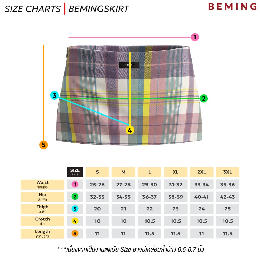 Bemingskirt090 -Nabi Mini Skirt - กระโปรงทรงเอดีไซน์เรียบใส่ง่ายแบบหยิบมาแมตช์ได้ทุกวัน รูปที่ 2