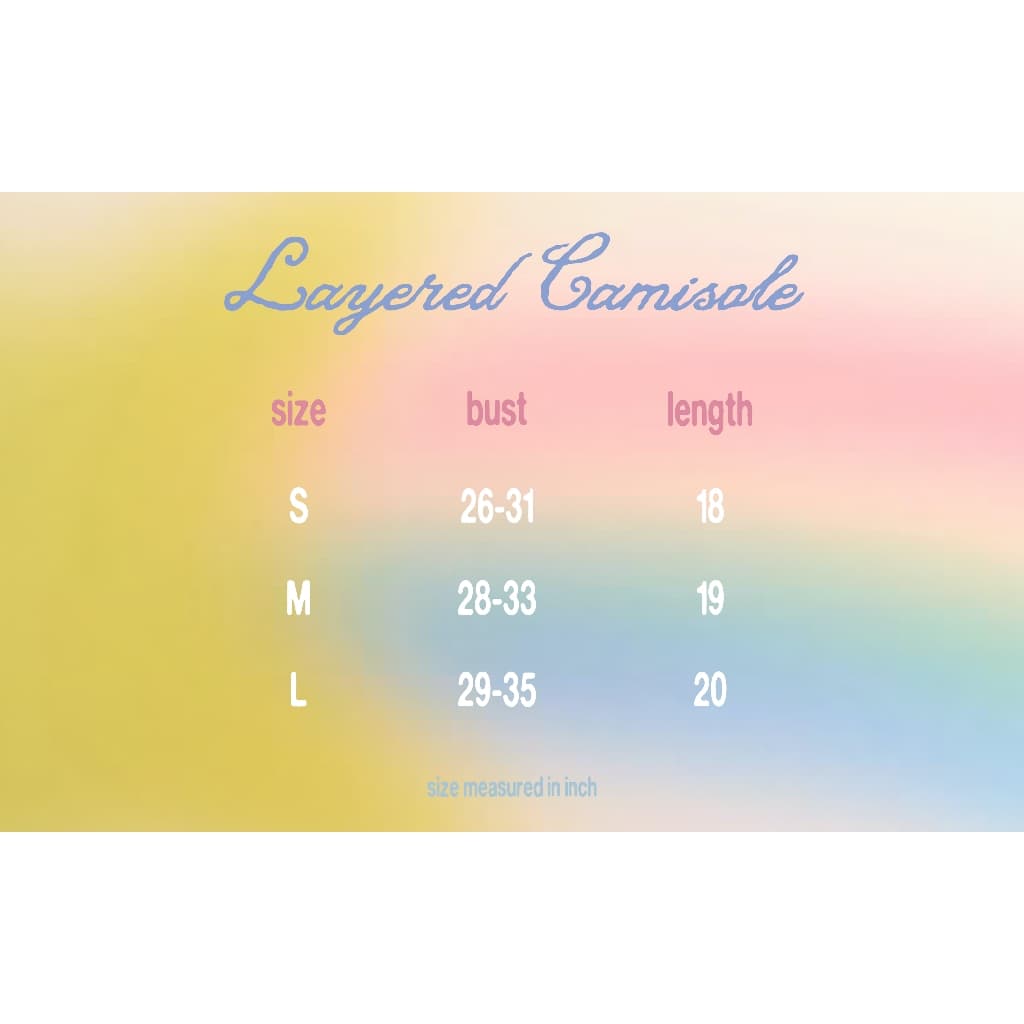 The Freckled Market - Layered Camisole Top เสื้อสายเดี่ยวเลเยอร์ รูปที่ 7