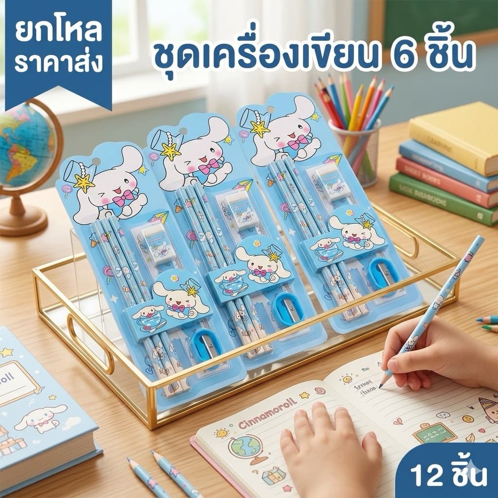 ยกโหลชุดเซทเครื่องเขียน มีหลายแบบ มีคาคาส่ง ส่งจากกรุงเทพ รูปที่ 4