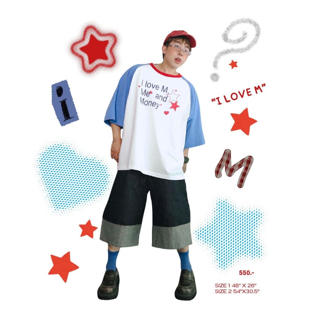 QCLOTH : I LOVE M OVERSIZE ส่งด่วนในวัน รูปที่ 2