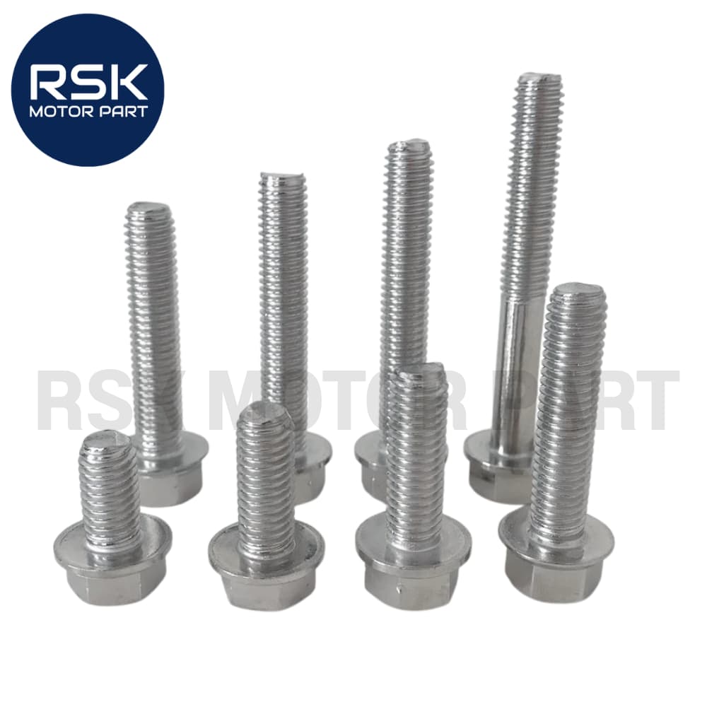 น๊อตสแตนเลส น๊อตแต่ง แท้ หัวเหลี่ยม / โกโร่ เกลียวเบอร์12 ระยะเกลียว 1.25 สำหรับมอเตอร์ไซค์ รถยนต์ ไม่ขึ้นสนิม รูปที่ 3
