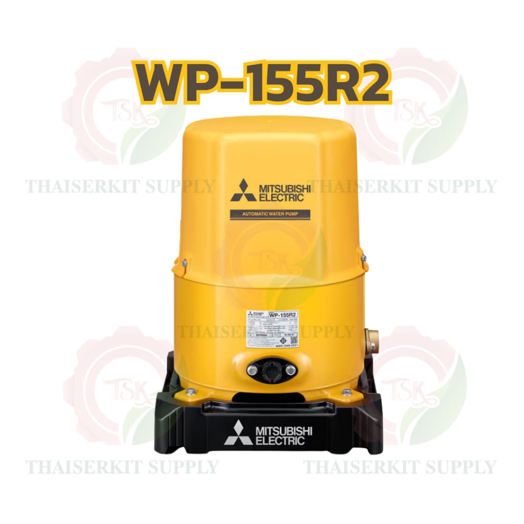 MITSUBISHI ปั๊มอัตโนมัติ รุ่น WP-85R2 / WP-105R2 / WP-155R2 / WP-205R2 / WP-255R2 / WP-305R2 ถังกลมสีเหลือง รูปที่ 8