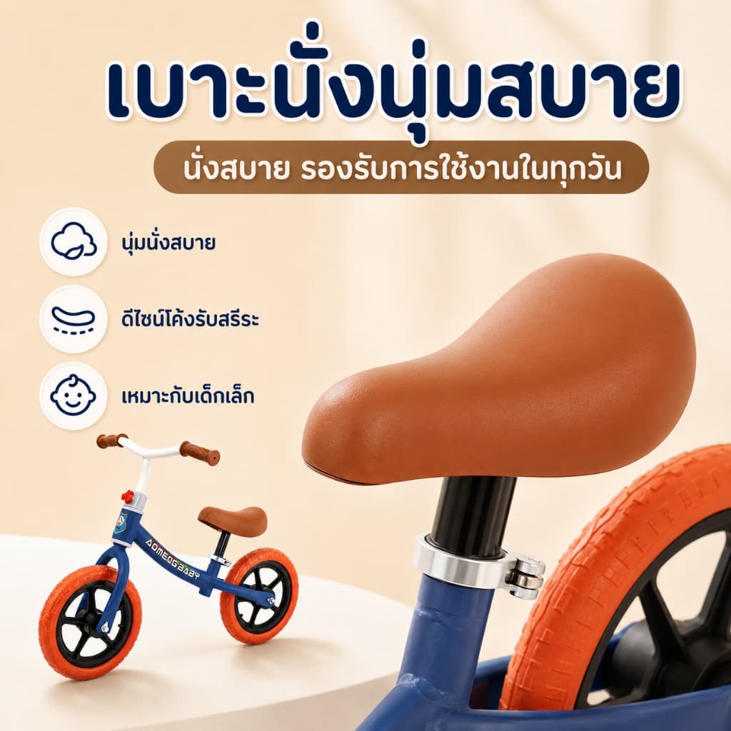 รถบาลานซ์ 2ล้อ จักรยานเด็ก สำหรับเด็ก รุ่นA จักรยานสมดุล ทรงตัว จักรยานขาไถ ของเล่นเด็ก รูปที่ 6