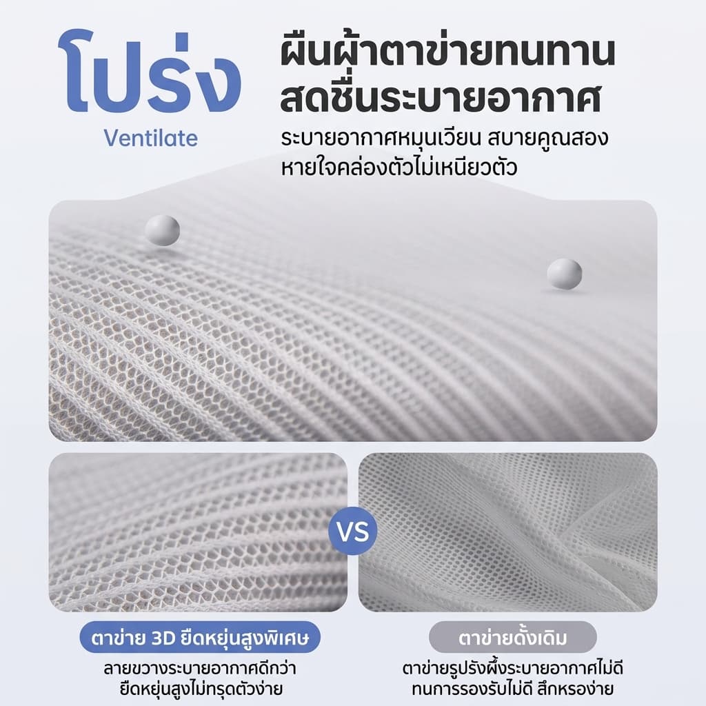 รองรับเอวอัตโนมัติET เก้าอี้ทํางาน เก้าอี้สุขภาพ ไม่เมื่อยล้าหลังนั่งยาว สีดำ/สีเทาergonomicchair รูปที่ 9