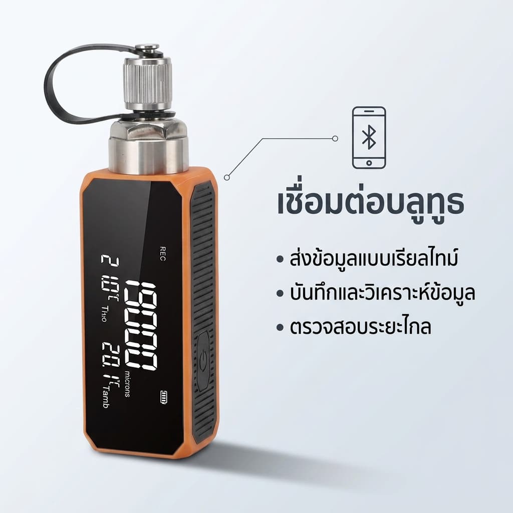 Elitech VGW-mini ไมครอนเกจดิจิทัล Wireless Micron Gauge 1~19,000 Microns, Digital Vacuum Gauge รูปที่ 5