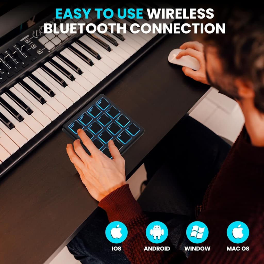 M-VAVE SMC-PAD Pocket Midi Controller มีดี้คอนโทรลเลอร์ MVAVE SMCPAD MidiController รูปที่ 7