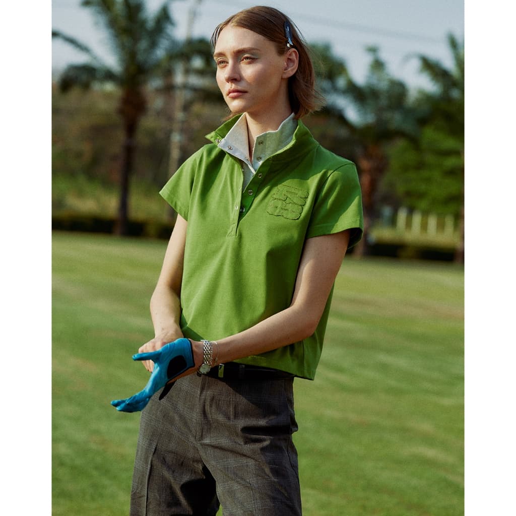 RYA RUBY POLO เสื้อโปโล คอปก คอตั้ง คอปีน ทรงพอดีตัว รูปที่ 8