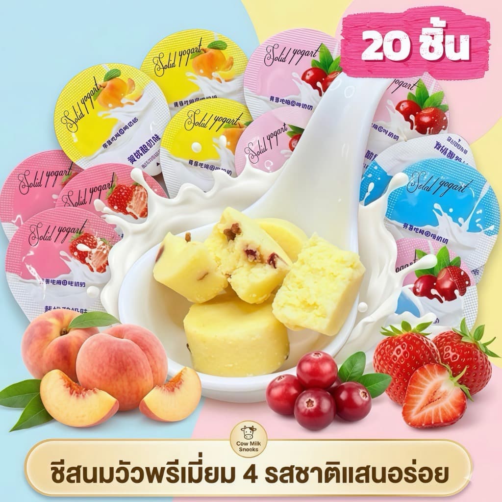 ขนมชีสกลมๆ มาแรง! หอมมัน 4 รสชาติ สไตล์ขนมอเมริกัน เคี้ยวเพลินทุกชิ้น! รูปที่ 1