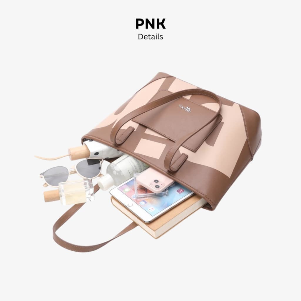 PNK Wendy Tote Bag กระเป๋าสะพายข้าง ขึ้นไหล่ได้ ใบใหญ่ จุของได้เยอะ รูปที่ 3