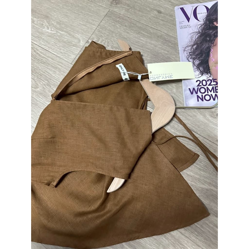 ONLY ME Top เสื้อกล้าม ผ้าลินิน+คอตตอน คอปีน งานสวย หรู ดูแพง รูปที่ 5