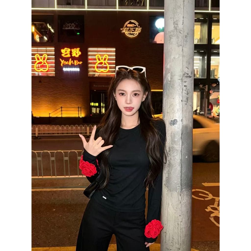 wooha shopเสื้อแขนยาวกันแดดสำหรับไปทะเล ดีไซน์ลายดอกไม้โปร่งแสง ช่วยให้ดูผอมเพรียวและสวยงาม รูปที่ 9