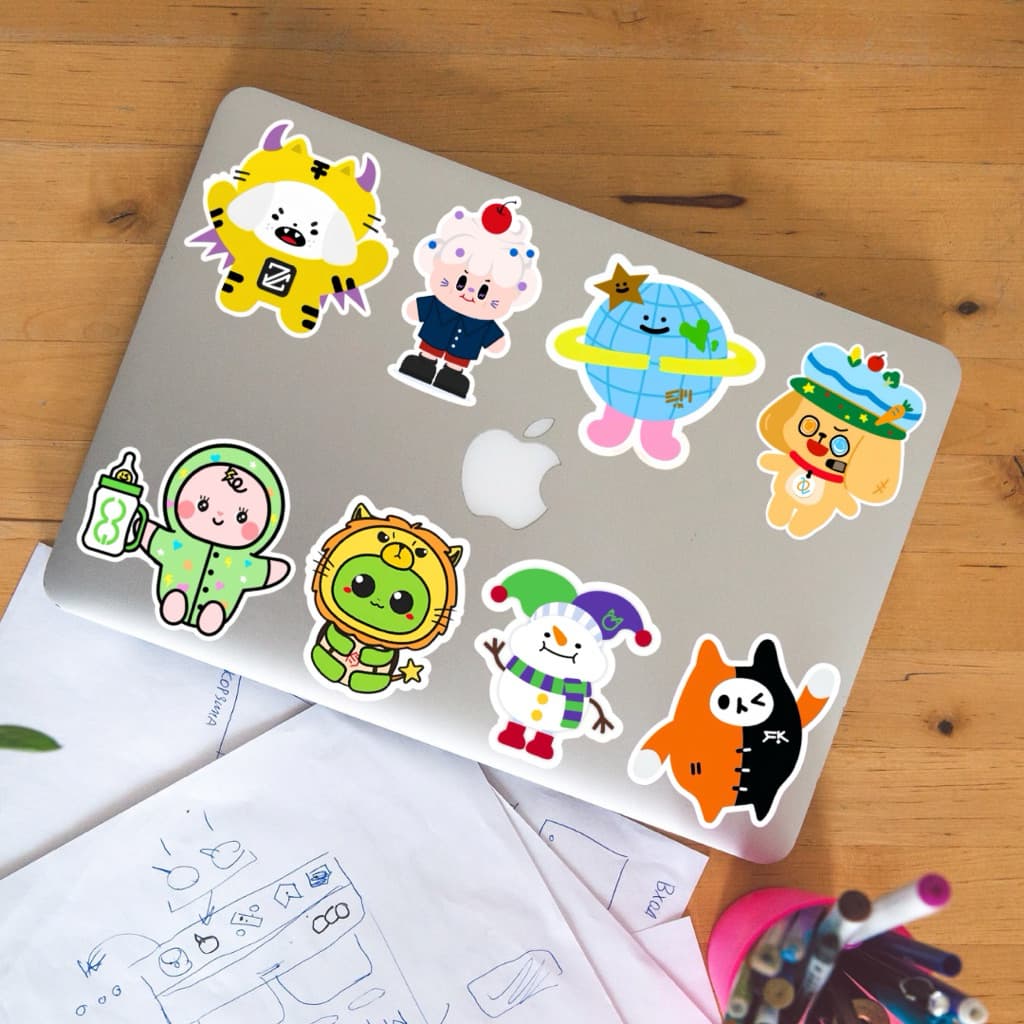 สติกเกอร์ขนาดใหญ่10-15cm **มีของทุกคน** pondphuwin perthsanta williamest skynani juniormark emibonnie jimmysea forcebook รูปที่ 8