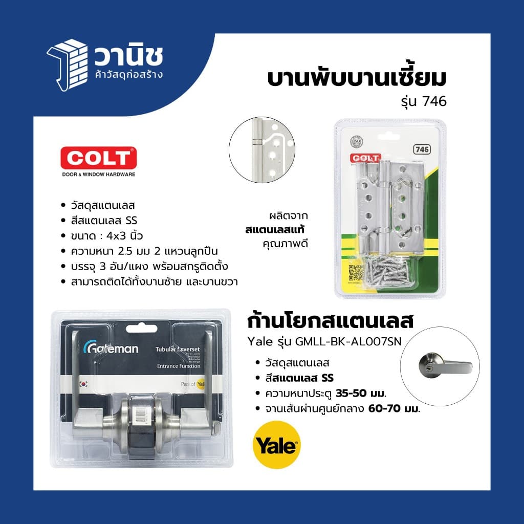 ประตู uPVC Eco-door รุ่น PE ขนาด 80 x 200 ซม. แบบเจาะลูกบิด มี 4 สี กันปลวก กันน้ำ 100% สำหรับใช้ภายใน รูปที่ 9