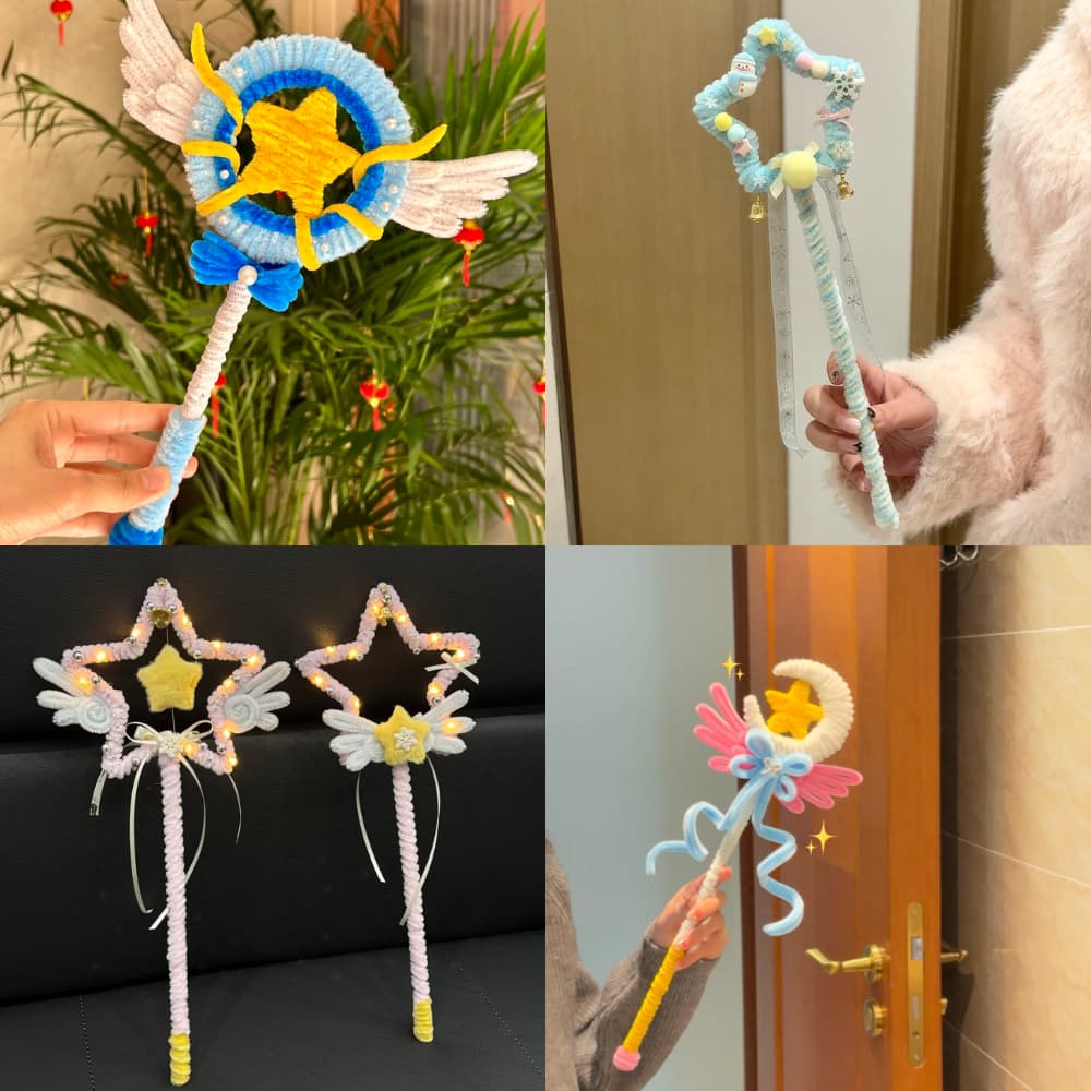 สินค้า ลวดกำมะหยี่ DIY แยกสี สร้างสรรค์งานประดิษฐ์ต่างๆ สำหรับงานฝีมือ สีสันสดใส สินค้าขายดี รูปที่ 7