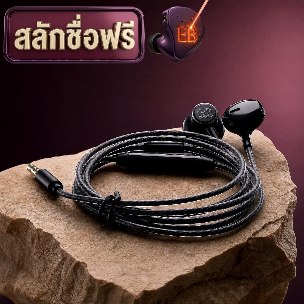 หูฟัง Earbud มะยม Extreme เบสทรงพลัง เสียงใส - Elite BASS 3.5 MM รูปที่ 2