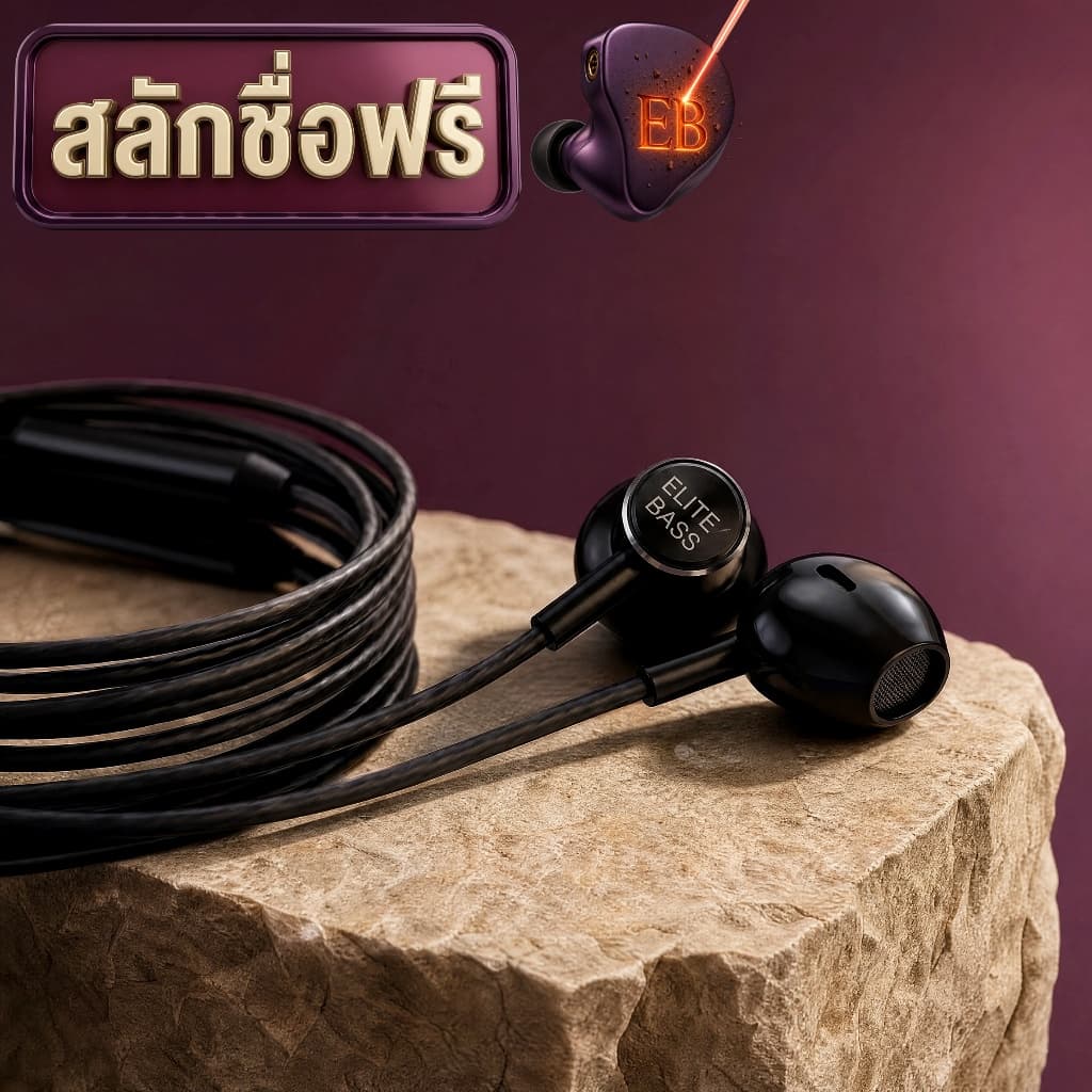 หูฟัง Earbud มะยม Extreme เบสทรงพลัง เสียงใส - Elite BASS 3.5 MM รูปที่ 3
