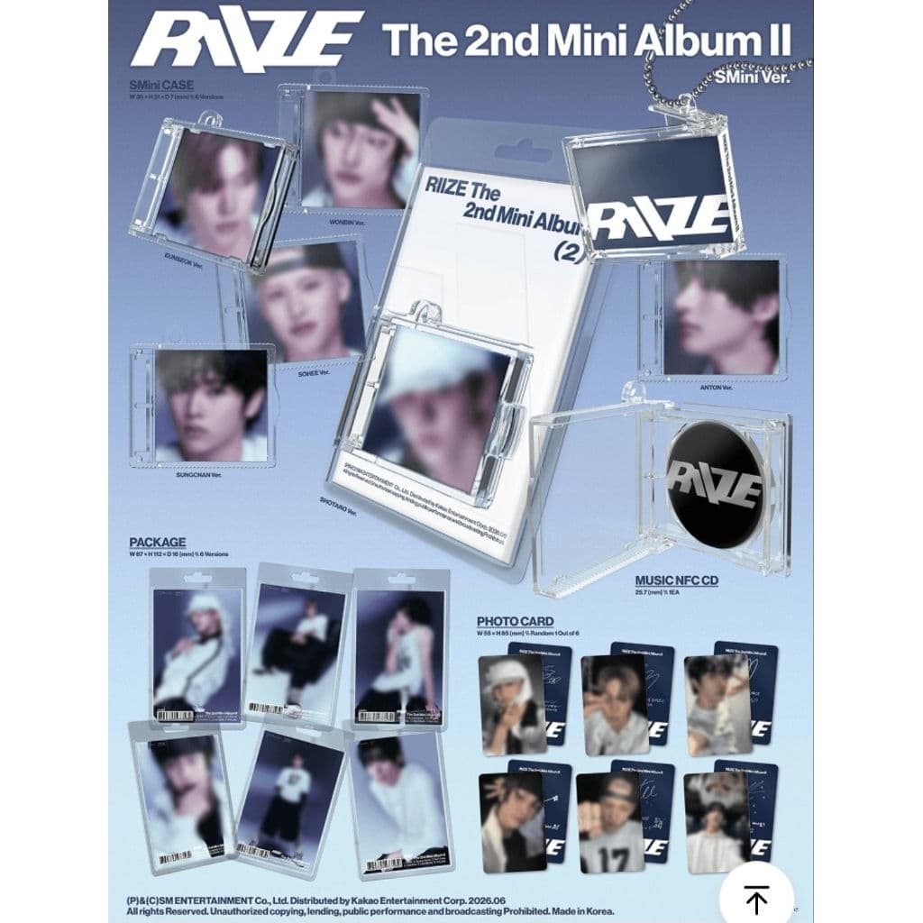 RIIZE The 2nd Mini Album [ อัลบั้ม RIIZE / การ์ด RIIZE / การ์ดน้องข้าว ] รูปที่ 2