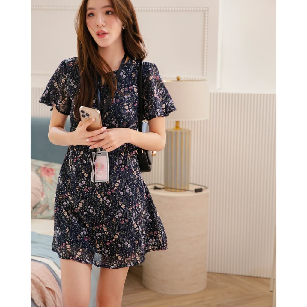 DR0497 LABELLE รุ่น Sammie Dress เดรสสั้นทำงาน เดรสน่ารัก รูปที่ 8