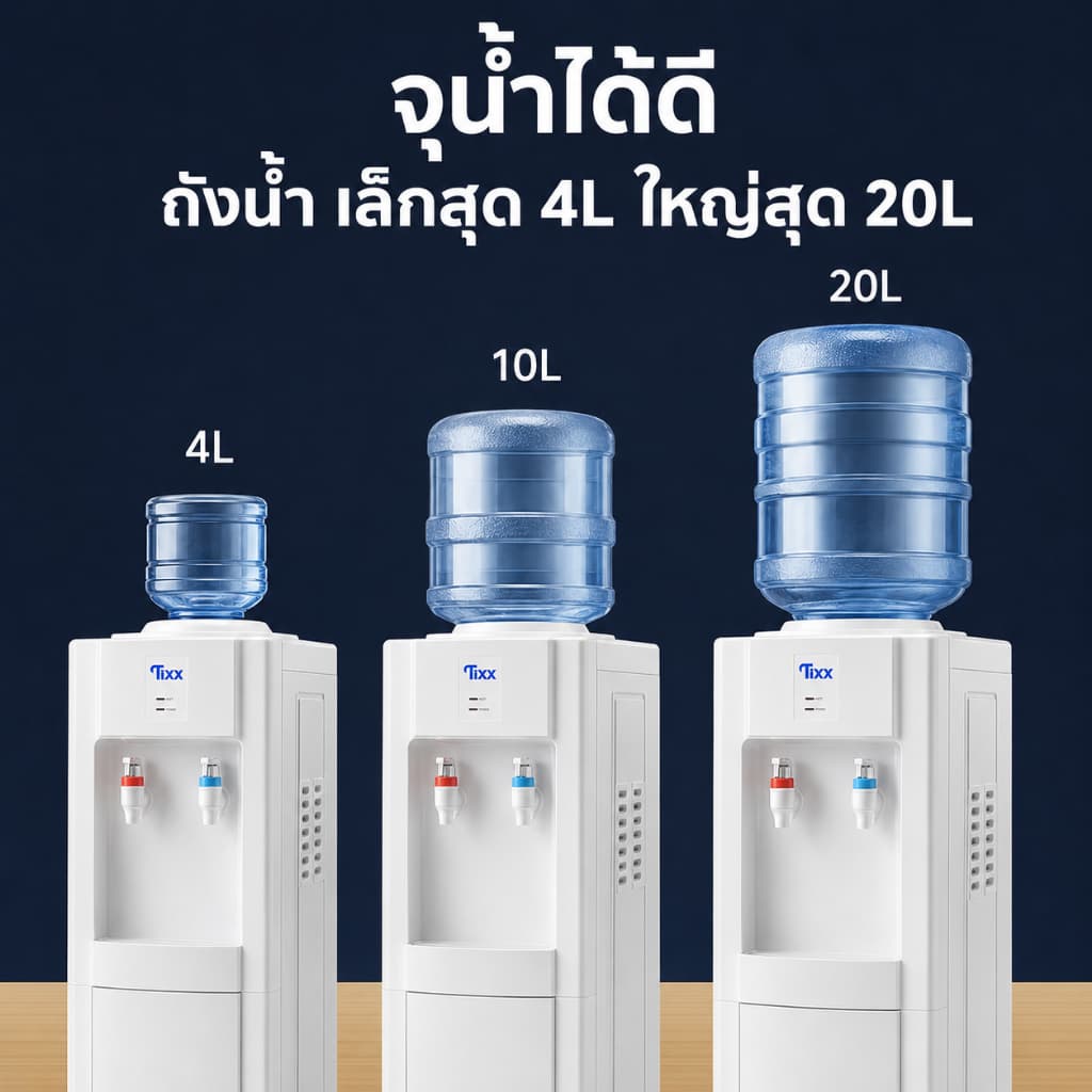 รับประกัน 5ปี ตู้ทำน้ำร้อนน้ำเย็น 2 ระบบ ประหยัดไฟ ตู้กดน้ำเย็น ระบบตัดไฟอัตโนมัติ Water Dispenser รูปที่ 5