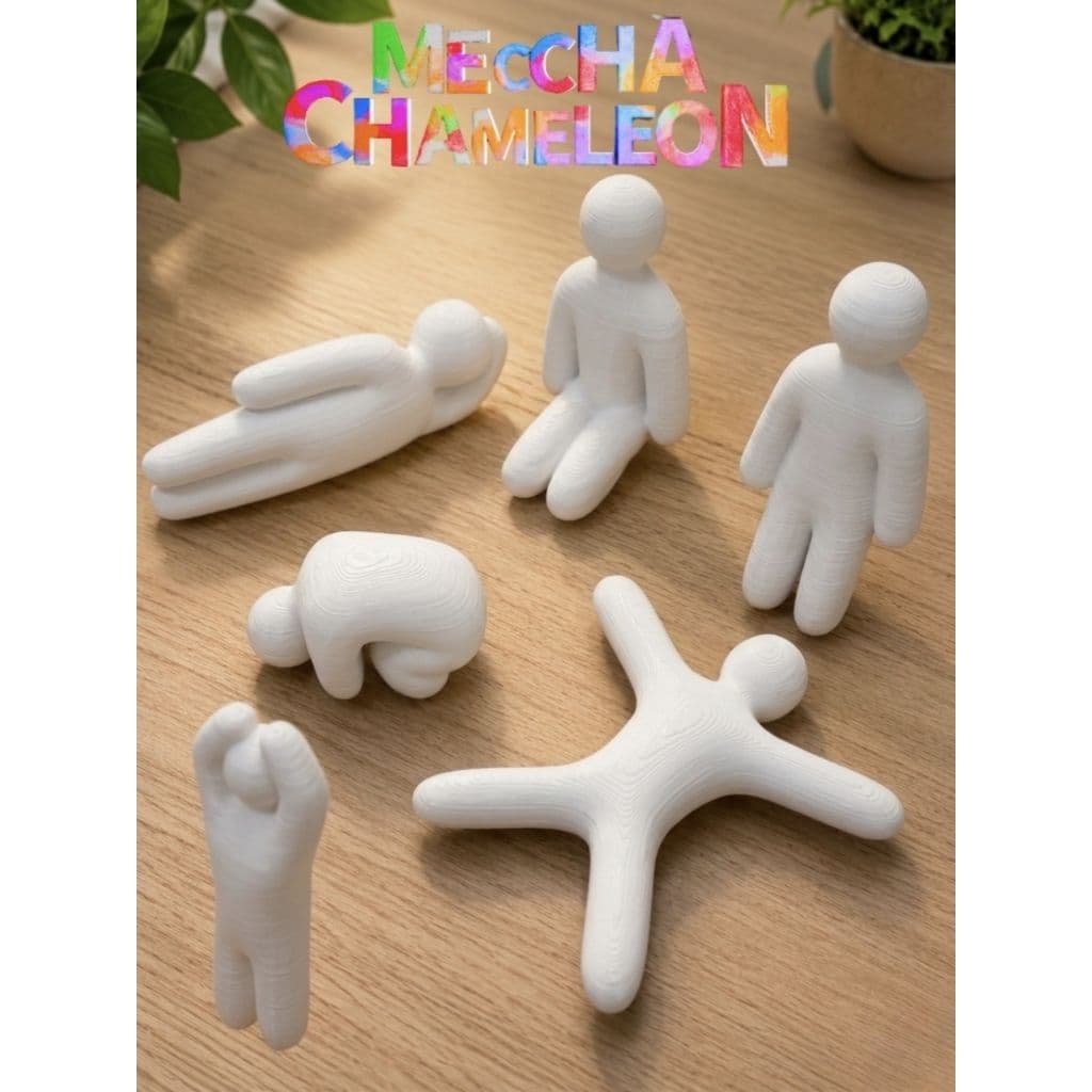 🦎 โมเดลตั้งโชว์ Meccha Chameleon Character - All Poses (งาน 3D Print วัสดุ PETG เกรดพรีเมียม)