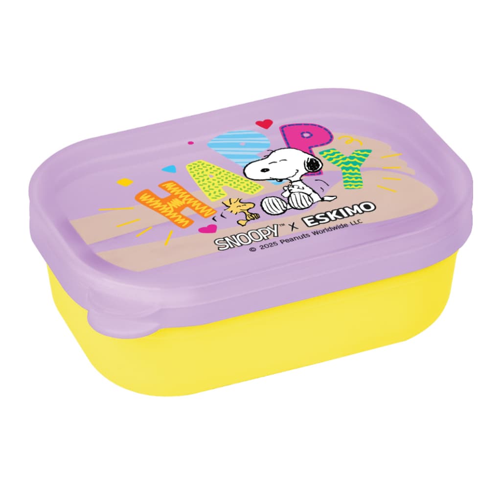 ฟรี ช้อนส้อม Eskimo X Snoopy กล่องข้าวพลาสติก 2 ช่อง น่ารัก ลิขสิทธิ์แท้ Snoopy มีให้เลือก 2 สี FC23P รูปที่ 5