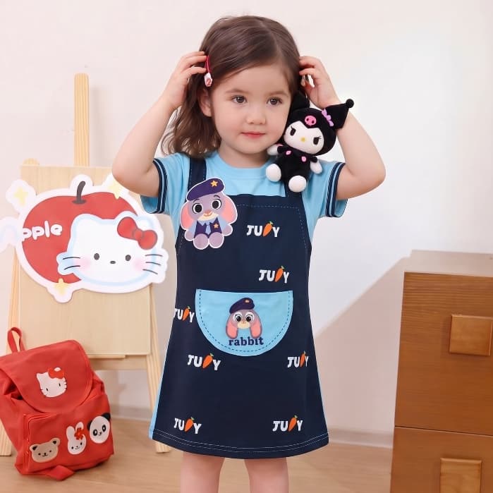Mikyolike 1-9 ปี สไตล์เกาหลี ชุดเจ้าหญิงสีชมพูเด็ก ผ้าลายน่ารัก านุ่มใสสบายฯ ชุดออกงานเด็กผู้หญิงสีแดง รูปที่ 9