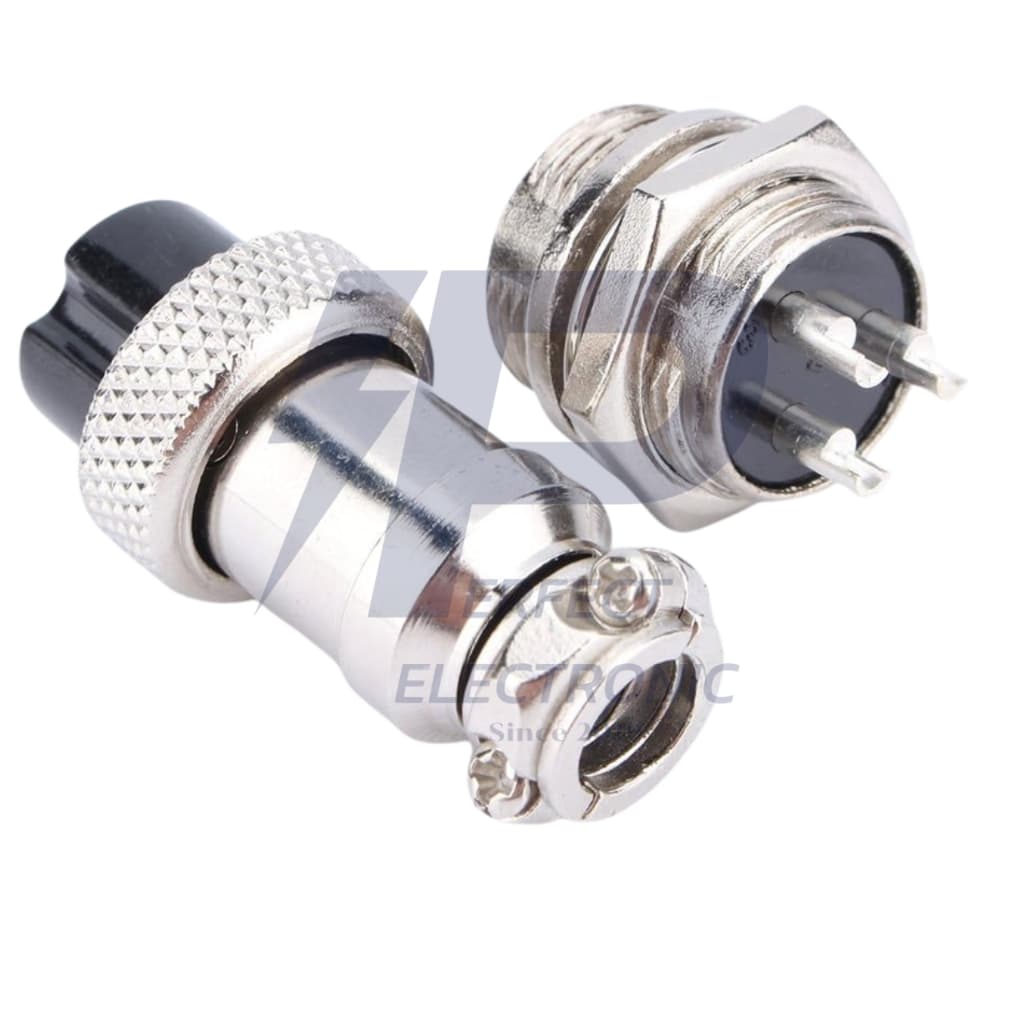 GX16 Plug Connector, Aviation Plug คอนเนคเตอร์ ปลั๊กการบิน 16mm. , 2-8Pin, ตัวผู้-ตัวเมีย, แบบต่อกลาง " ในไทย " รูปที่ 6