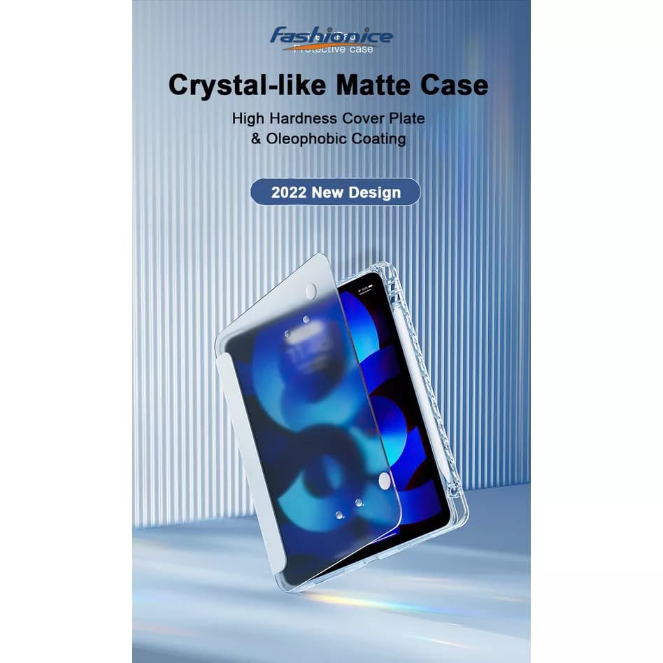 Crystal Frosted Glass Case for pad air4/5/10.9 pro11/12.9 2020/2021/2022 gen7/8/9/10.2 gen10/10.9/2022เคสอะคริลิคฝาขุ่น รูปที่ 8