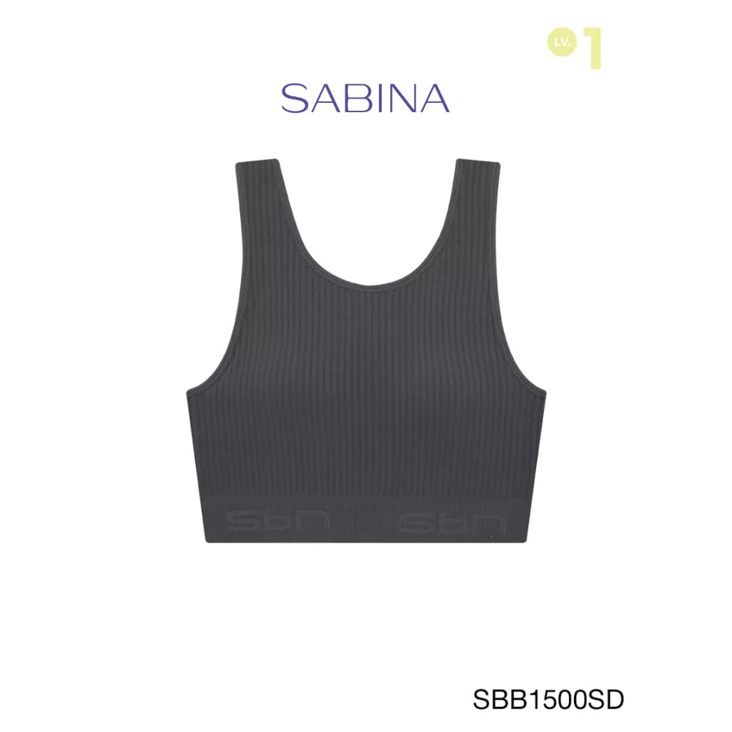 Sabina เสื้อชั้นใน รุ่น Sbn Sport รหัส SBB1500SD สีเทาเข้ม รูปที่ 1