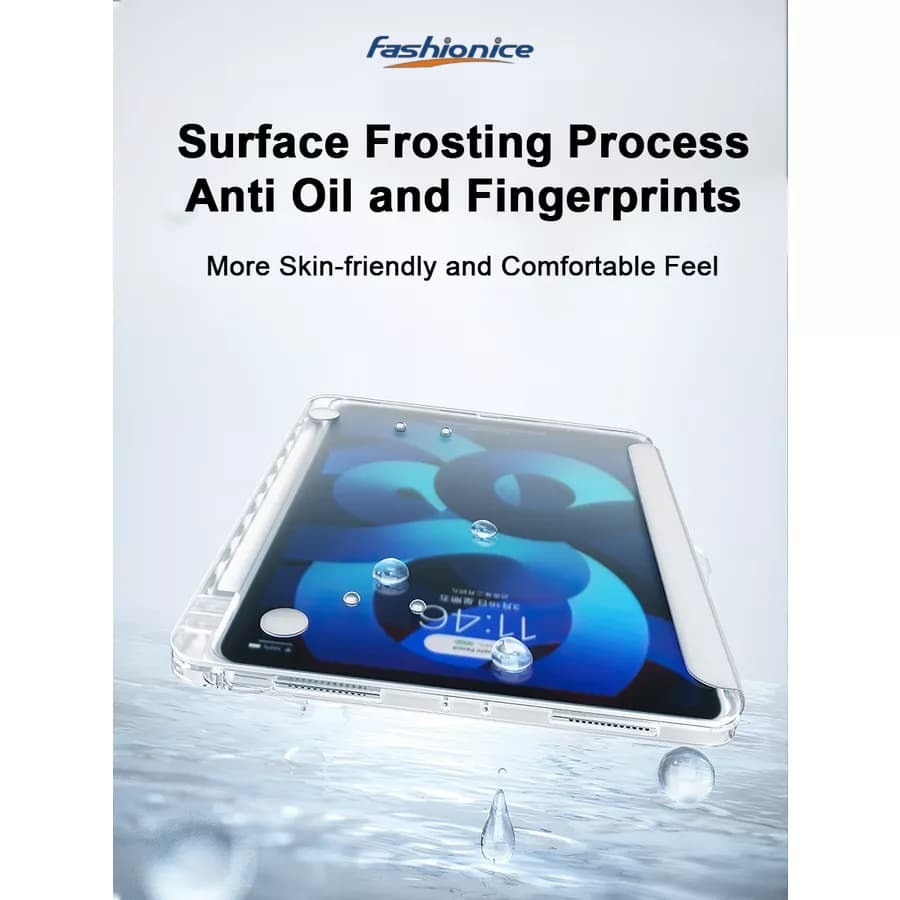 Crystal Frosted Glass Case for pad air4/5/10.9 pro11/12.9 2020/2021/2022 gen7/8/9/10.2 gen10/10.9/2022เคสอะคริลิคฝาขุ่น รูปที่ 7