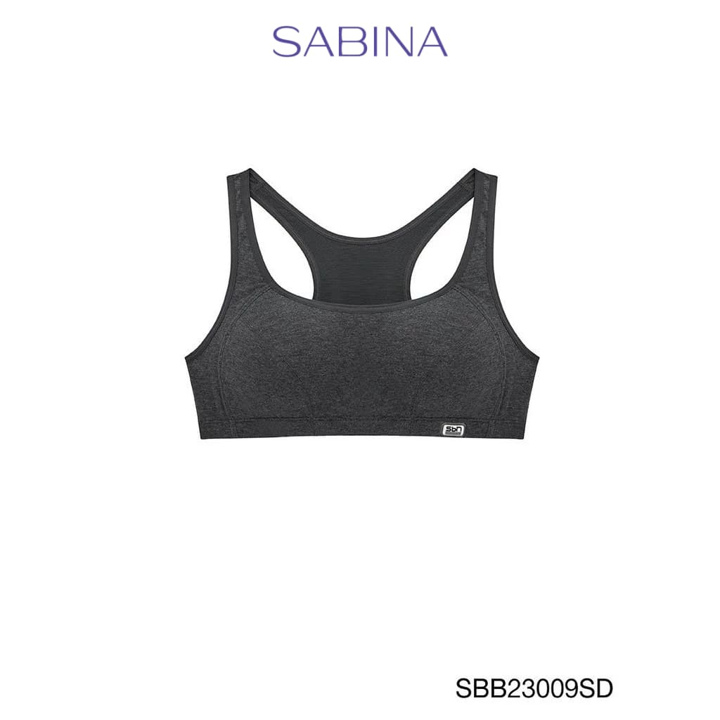 Sabina Sbn Sport Level 1 เสื้อชั้นใน ไร้โครง รหัส SBB23009SD - สีเทาเข้ม รูปที่ 1