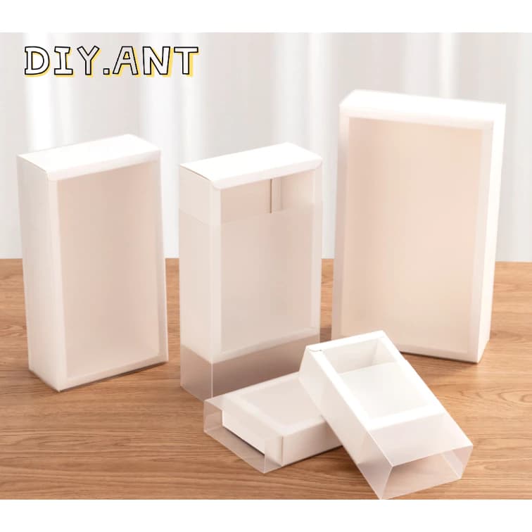 กล่อง กล่องของขวัญ กล่องลิ้นชัก ใส่ของขวัญ ของชำร่วย แบบใส แบบทึบ รูปที่ 1