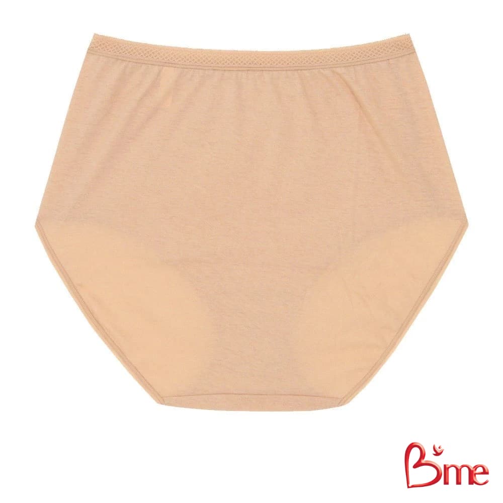B'me กางเกงในเอวสูงผ้า Cotton รุ่น ME7101 สีดำ สีนู้ด รูปที่ 4