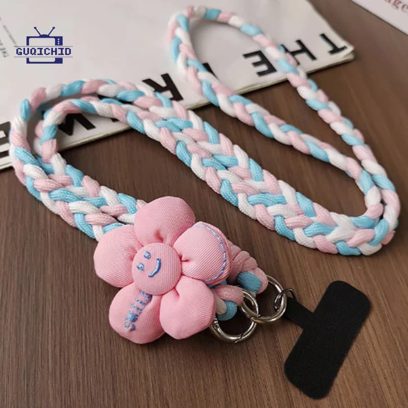 สายคล้องโทรศัพท์มือถือ สายคล้องโทรศัพท์แบบสะพายข้างสไตล์ดอกทานตะวันสำหรับกลางแจ้งแบบแฟชั่น รูปที่ 7