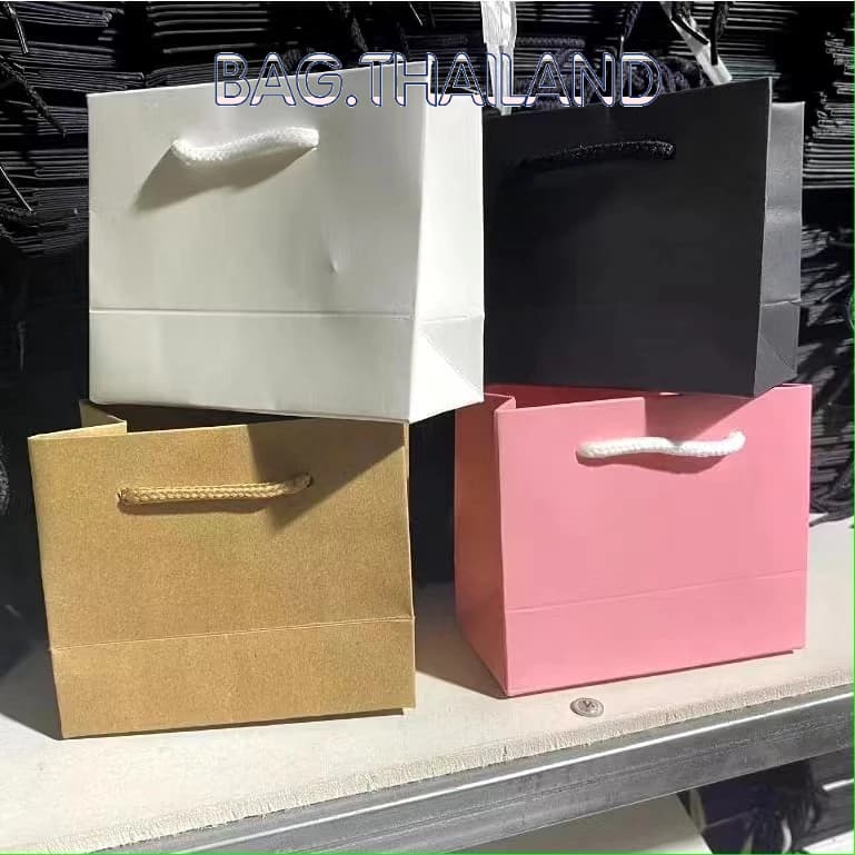 ⭐bag⭐ ถุงกระดาษหูหิ้ว ขนาดเล็ก ถุงใส่เครื่องประดับ ถุงขนาด10*12*6ซม รูปที่ 3
