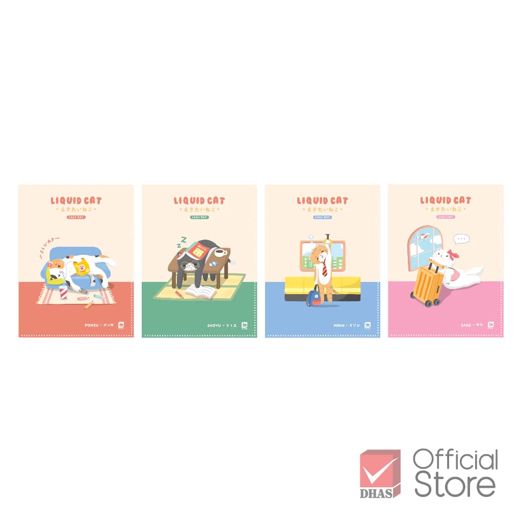 Elephant แฟ้ม แฟ้มพลาสติก 6 ช่อง A3 ลิควิดแคท V.2 คละลาย จำนวน 1 แฟ้ม รูปที่ 7