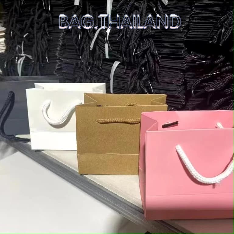 ⭐bag⭐ ถุงกระดาษหูหิ้ว ขนาดเล็ก ถุงใส่เครื่องประดับ ถุงขนาด10*12*6ซม รูปที่ 6