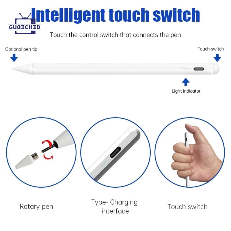 ปากกาสไตลัส ปากกาสไตลัสสำหรับแท็บเล็ตโทรศัพท์แบบ Capacitive Universal Active Stylus ปากกาสำหรับเขียนแท็บเล็ตโทรศัพท์ รูปที่ 4